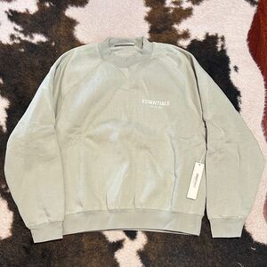 Essentials Men's Light Seafoam Crewneck Sweater